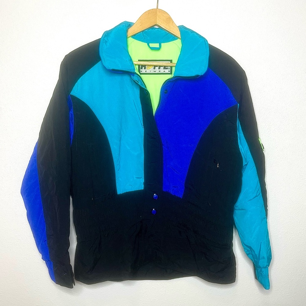 Roffe Vintage Neon Ski Jacket Womens L